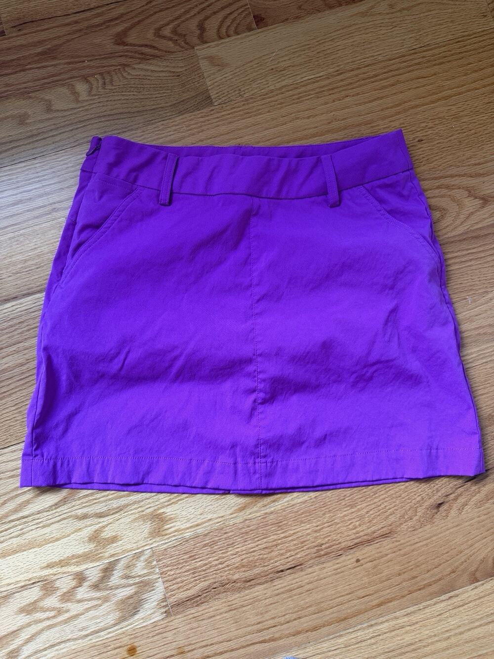 Puma Golf Skirt Women’s Size 8 Purple Skort Built-In Shorts Athletic Tennis Golf